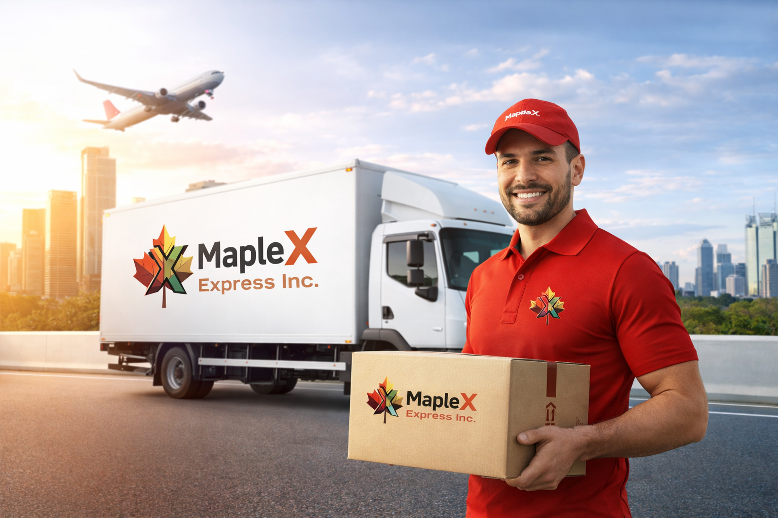Courier service in action